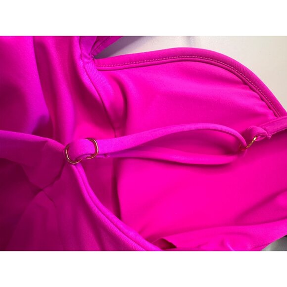 Becca Pink One Piece Size Medium NWT Size Medium Padded Tie Back $138 - Picture 7 of 16